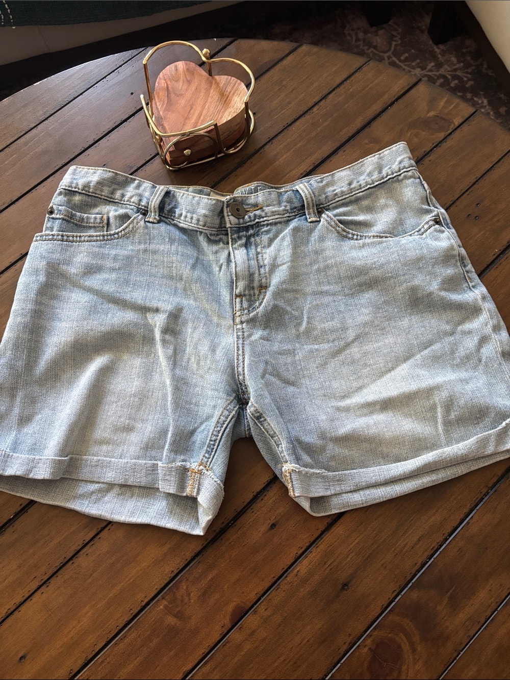 Mossimo Supply Co. Light Blue Rolled-Hem Denim Shorts
